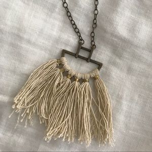 Long tassel necklace